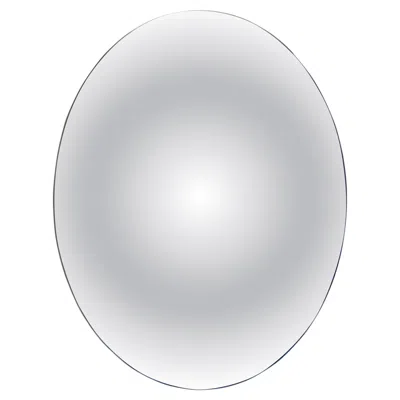 Pre-owned Philippe Starck Glas Italia Menteur Round Mirror Ø 80 Cm (31.5 In) By  - Convex In Gray