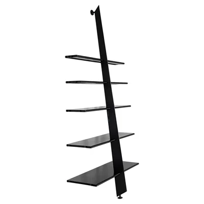 Pre-owned Philippe Starck Italian Modern Black Steel Bookcase By  For Baleri, 1984