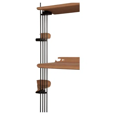 Pre-owned Philippe Starck Kartell Adam Wood Bookcase In Brown
