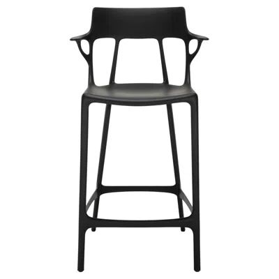 Pre-owned Philippe Starck Kartell A.i. Counter Stool In Black By