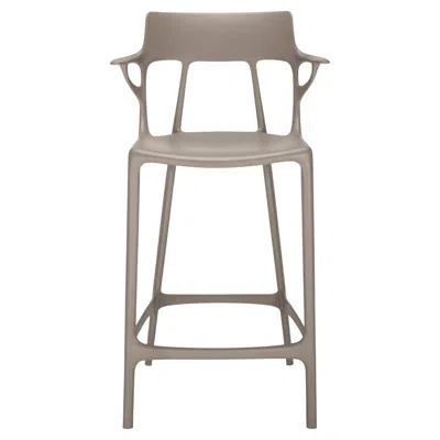 Pre-owned Philippe Starck Kartell A.i. Counter Stool In Grey By  In Gray