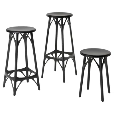 Pre-owned Philippe Starck Kartell A.i. Stool Light By  In Black