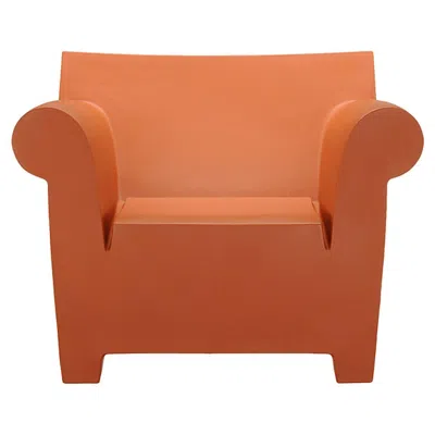 Pre-owned Philippe Starck Kartell Bubble Club Armchair In Ochre By  In Orange