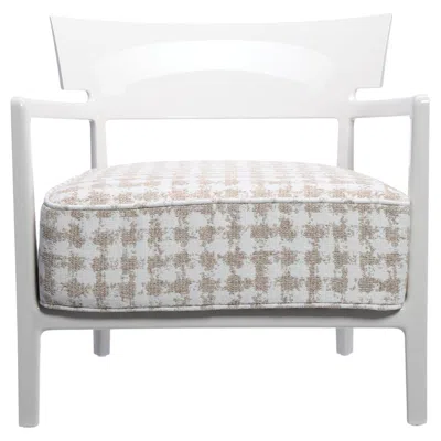 Pre-owned Philippe Starck Kartell Cara Chair Ivory White Beige By  With Sergio Schito