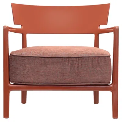 Pre-owned Philippe Starck Kartell Cara Chair Rusty Rust By  With Sergio Schito In Brown