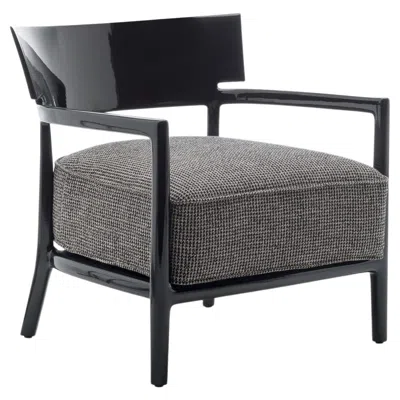 Pre-owned Philippe Starck Kartell Cara Mat Chair Black Beige By  With Sergio Schito