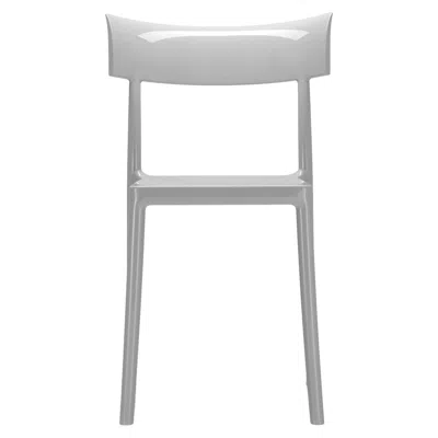 Pre-owned Philippe Starck Kartell Cat Walk Chair In Grey By  With Sergio Schito In Gray
