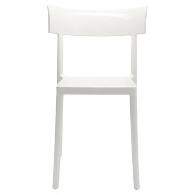 Pre-owned Philippe Starck Kartell Cat Walk Chair In White By  With Sergio Schito