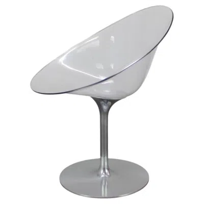 Pre-owned Philippe Starck Kartell Eros Swivel Chair By , Italy, 1999 In Gray