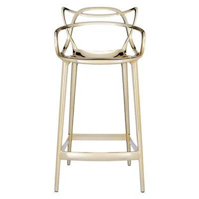 Pre-owned Philippe Starck Kartell Masters Counter Stool In Gold By  & Eugeni Quitllet