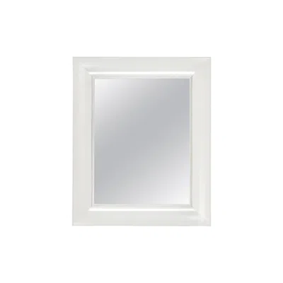 Pre-owned Philippe Starck Kartell Small Rectangular Francois Ghost Mirror In Crystal By  In Gray