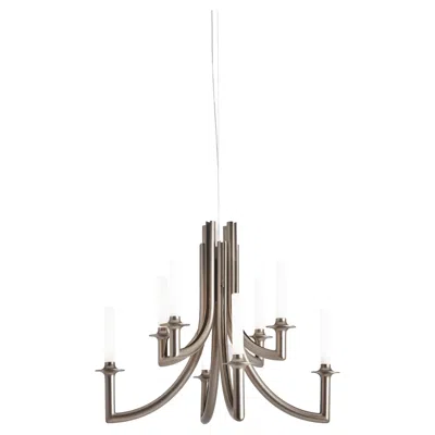 Pre-owned Philippe Starck Khan Suspension Lamp In Matt Bronze By  In Transparent