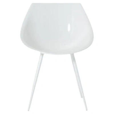 Pre-owned Philippe Starck Lago' Lacquered Shell And Aluminum Legs Chair By  For Driade In Brown