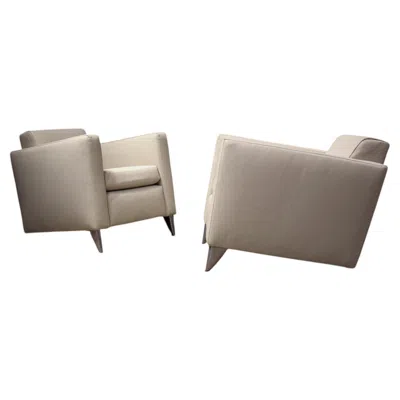 Pre-owned Philippe Starck , Len Niggelman Lounge Chairs, Driade (italy, France) 1986 In Gray