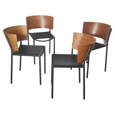 Pre-owned Philippe Starck Lila Hunter Chairs By  For Xo 1980s In Brown