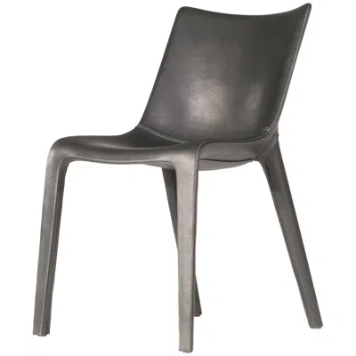Pre-owned Philippe Starck Lou Eat Chair In Black Leather By  & D. Sugasawa For Driade
