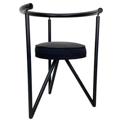 Pre-owned Philippe Starck Miss Dorn Model Armchair For Disform, C. 1982, France. In Black