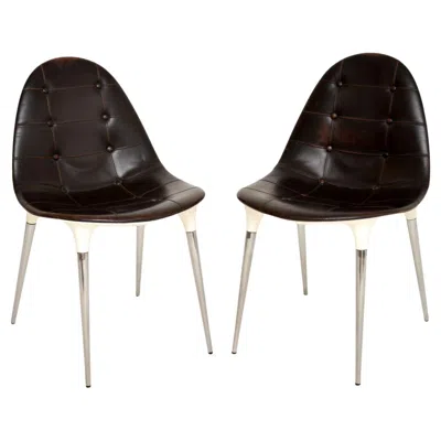 Pre-owned Philippe Starck Pair Of Caprice Dining / Side Chairs By  For Cassina In Black