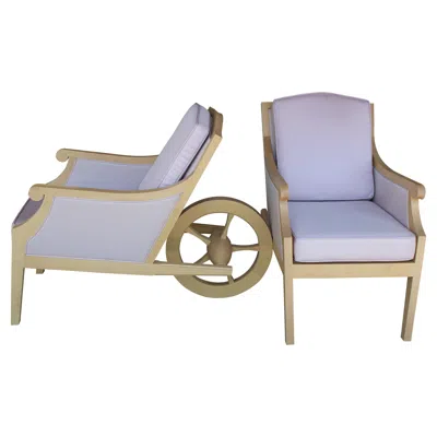 Pre-owned Philippe Starck Pair Of "man Ray" Chairs By  For The Clift Hotel, San Francisco In Brown