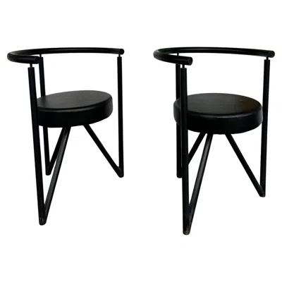 Pre-owned Philippe Starck Pair Of Miss Dorn Chair By  In Black
