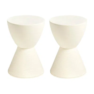 Pre-owned Philippe Starck 'prince Aha' Stools By Kartell, Italy, 1996, Excellent In White