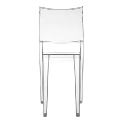 Pre-owned Philippe Starck Set Of 2 Kartell Chair La Marie In Crystal By  In Gray