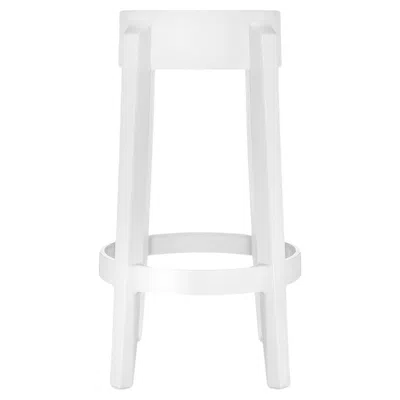Pre-owned Philippe Starck Set Of 2 Kartell Charles Ghost Medium Stools In Glossy White By