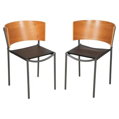 Pre-owned Philippe Starck Set Of Two Lila Hunter Chairs By  For Xo. 1980s In Brown