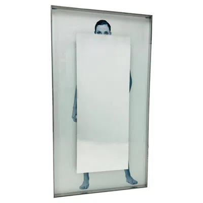 Pre-owned Philippe Starck Stainless Steel Full Length Mirror By  For Sls Hotel In Gray