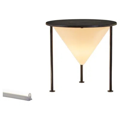 Pre-owned Philippe Starck Tamish Sidetable/lamp By  In Orange