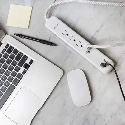 Philips 1000-amp Afci Combination Outlet In White