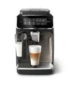 Philips 3300 Series Fully Automatic Espresso Machine With Lattego Milk Frother In Black