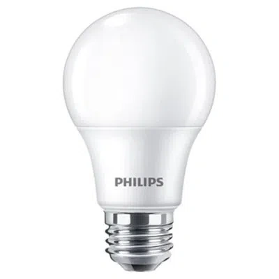 Philips A19 E26 (medium) Led Bulb Daylight 60 Watt Equivalence 4 Pk In White