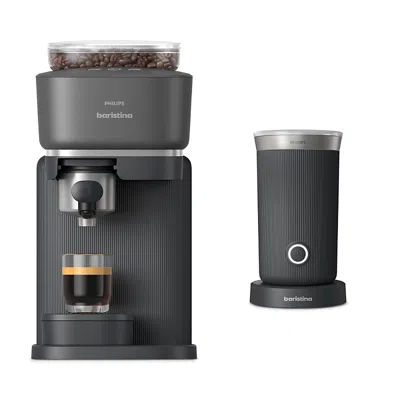 Philips Baristina Frother Bundle In Black