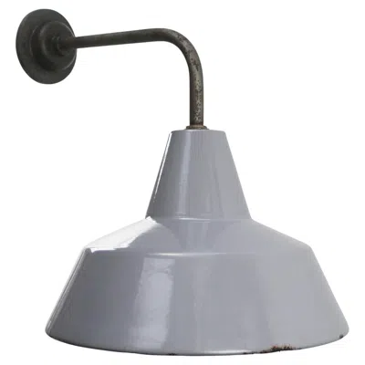 Pre-owned Philips Dutch Gray Enamel Vintage Industrial Cast Iron Sconces Wall Lights By