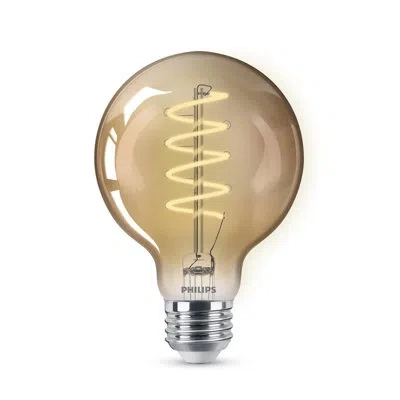 Philips G25 E26 (medium) Led Bulb Amber 60 Watt Equivalence 1 Pk
