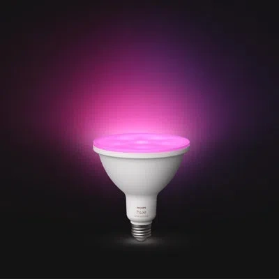 Philips Hue Par 38 E26 (medium) Smart-enabled Led Bulb Color Changing 100 Watt Equivalence 1 Pk In Clear
