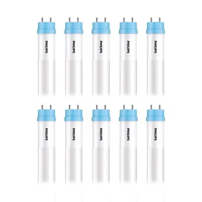 Philips Led Multi-cct 48 In. G13 T8 Linear 32 Watt Equivalence 10 Pk In White