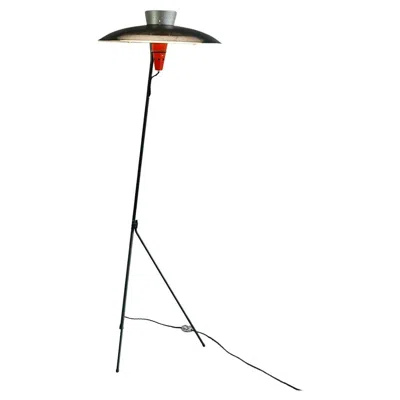 Pre-owned Philips Mid Century Floor Lamp Nx38 By Louis Kalff For  Netherlands In Clear