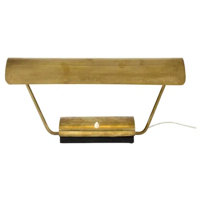 Pre-owned Philips Midcentury Brass Desk Lamp, , The Netherlands, 1940s In Brown