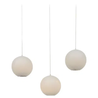 Pre-owned Philips Mid-century  Plexiglass Globe Pendant Lights In Sand