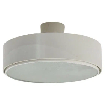 Pre-owned Philips Mid-century Vintage Flush Mount From Dutch Origin In Transparent