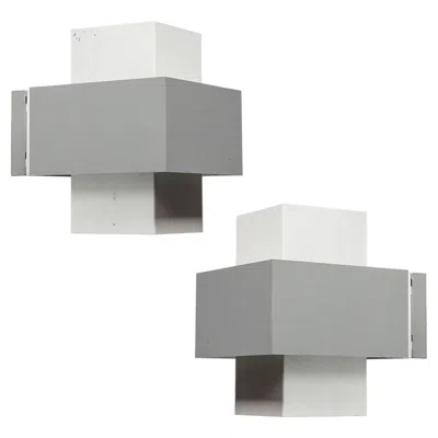 Pre-owned Philips Pair Of  Wall Lights, 1960 In Transparent