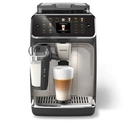 Philips Series 5500 Fully Automatic Espresso Machine In Chrome;gray