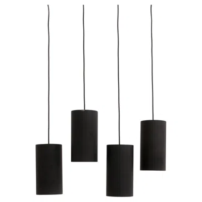 Pre-owned Philips Set Hanging Lamps Model Nt 48 Design By Argenta, 1960 In Black