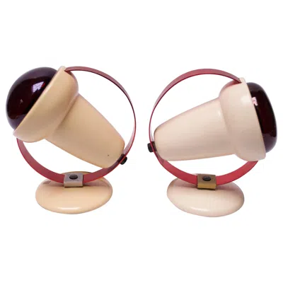Pre-owned Philips Set Of "infraphil" Heat Lamps / Sconces By Charlotte Perriand For  In Sand