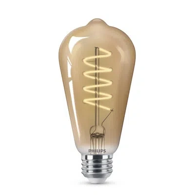 Philips St19 E26 (medium) Led Bulb Amber 60 Watt Equivalence 1 Pk
