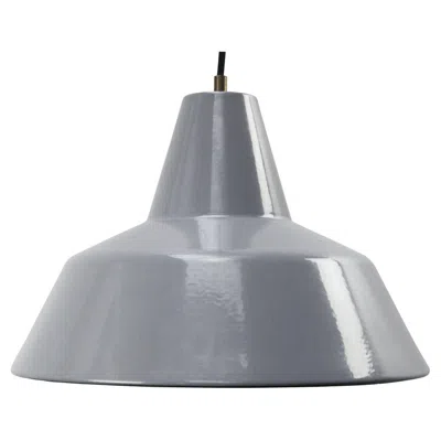 Pre-owned Philips Vintage Dutch Industrial Gray Enamel Hanging Lamps Pendants By
