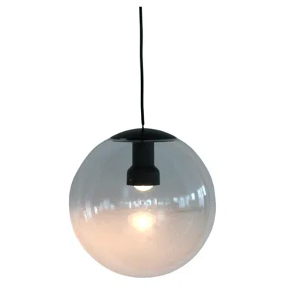Pre-owned Philips Vintage Hanging Lamp By , Glass And Metal, Dutch Design, 1960s In Transparent