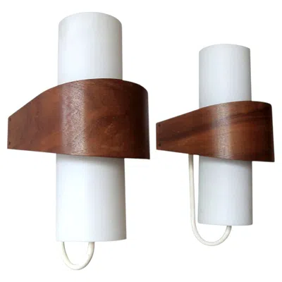 Pre-owned Philips Wall Lights Nx40, 1960 In Brown